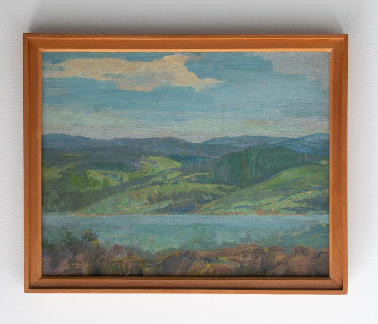 Hans Gött - Sonnige Landschaft - 1937 - Öl auf Leinwand