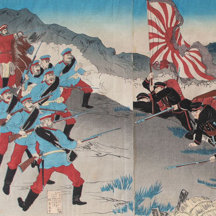 unbekannt - Russisch-Japanischer Krieg - o.J. - Farbholzschnitt