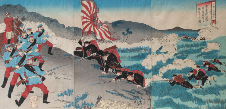 unbekannt - Russisch-Japanischer Krieg - o.J. - Farbholzschnitt