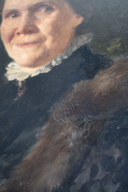 unbekannt - Frauenporträt - o.J. - Öl auf Leinwand