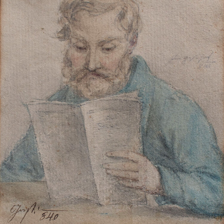 unbekannt - Männerporträt - 1840 - Aquarell