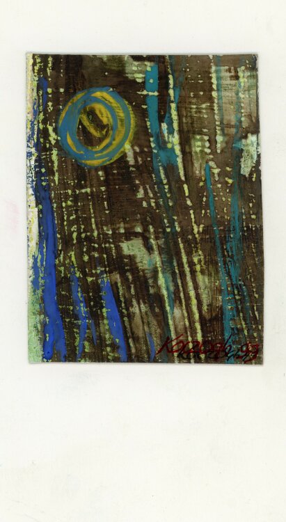 unbekannt - Abstrakte Landschaft - 1999 - Aquarell