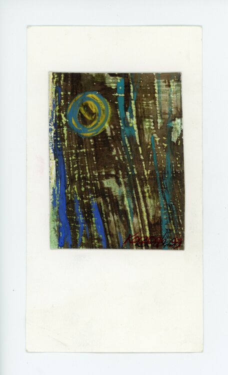 unbekannt - Abstrakte Landschaft - 1999 - Aquarell
