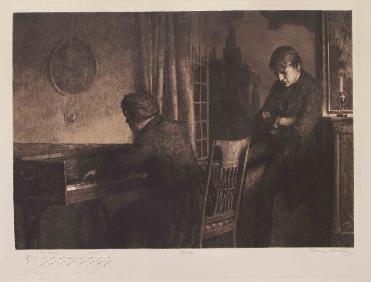 Franz Hecker - Sonate - 1909 - Radierung