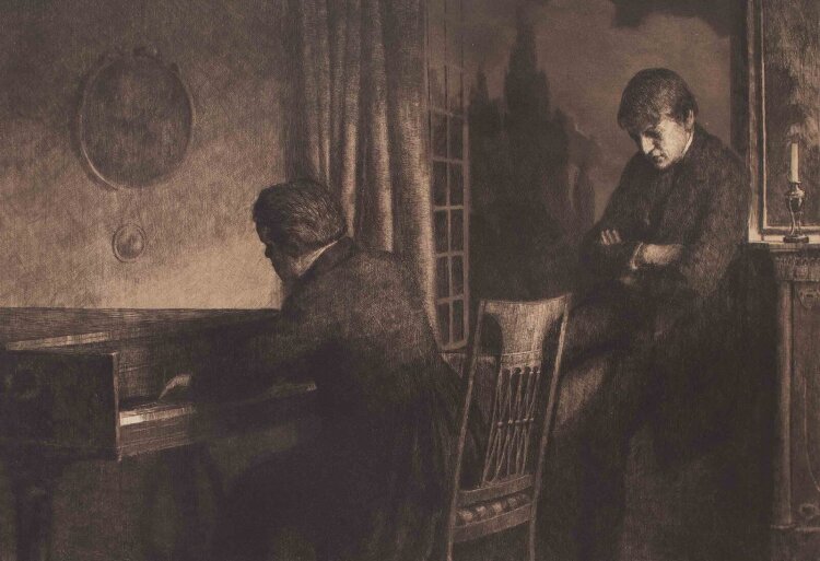 Franz Hecker - Sonate - 1909 - Radierung