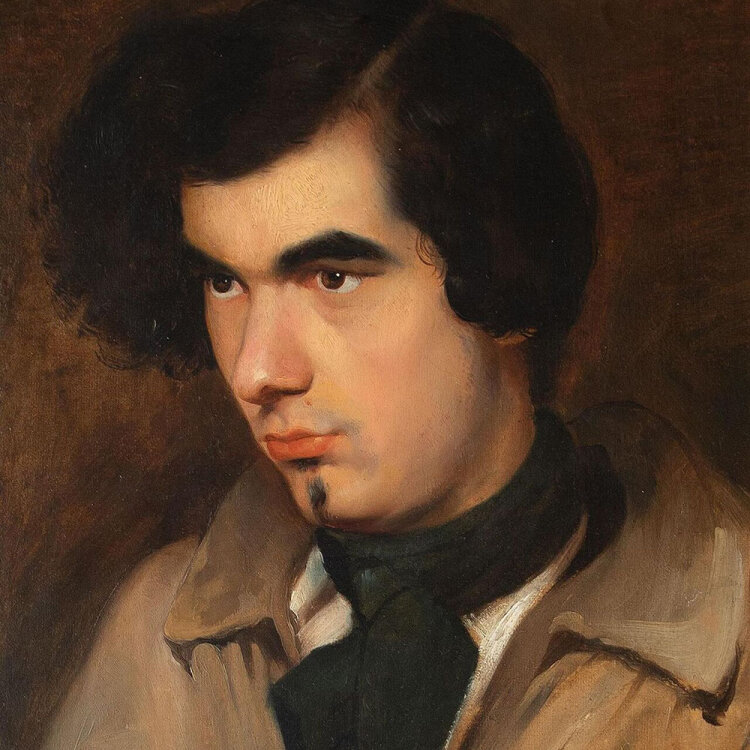 Umkreis Friedrich Amerling - Männerporträt - o.J. - Öl auf Leinwand