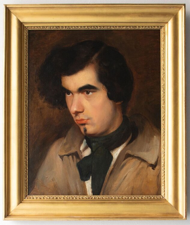 Umkreis Friedrich Amerling - Männerporträt - o.J. - Öl auf Leinwand