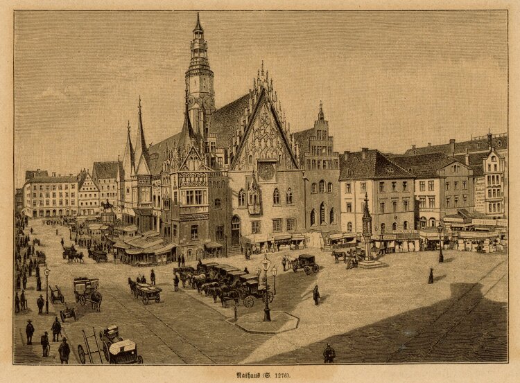 unbekannt - Rathaus (Breslau) - o.J. - Holzstich