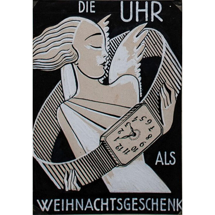 Tina Bauer-Pezellen - Schmuck-Reklame - o.J. - Tusche