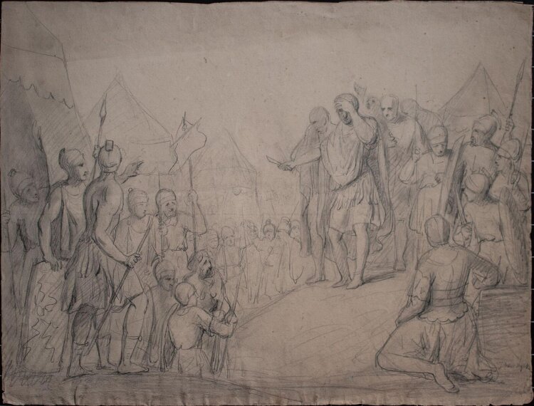 Jacobus van Dijck - Im Feldlager - o.J. - Bleistift