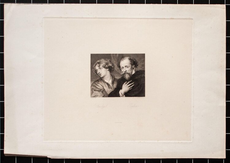 Tommaso Aloysio-Juvarra - Porträt van Dyck und Rubens - o.J. - Kupferstich