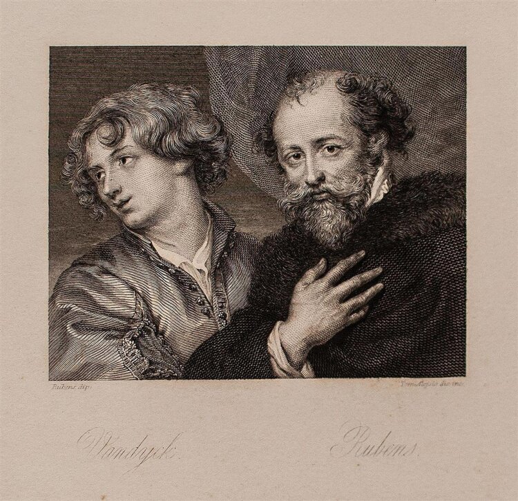 Tommaso Aloysio-Juvarra - Porträt van Dyck und Rubens - o.J. - Kupferstich