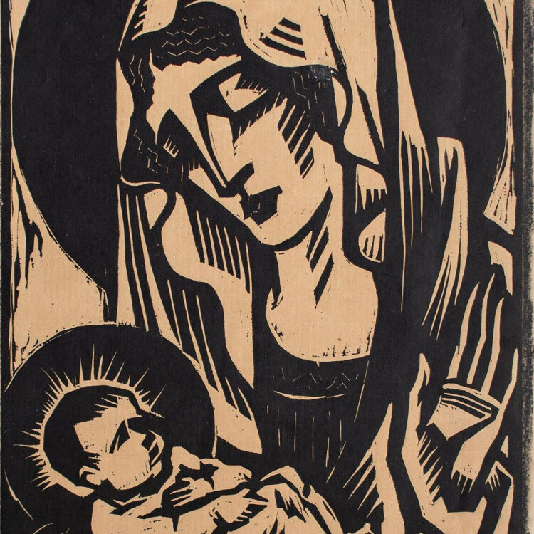 Anton Wendling - Madonna - o.J. - Holzschnitt