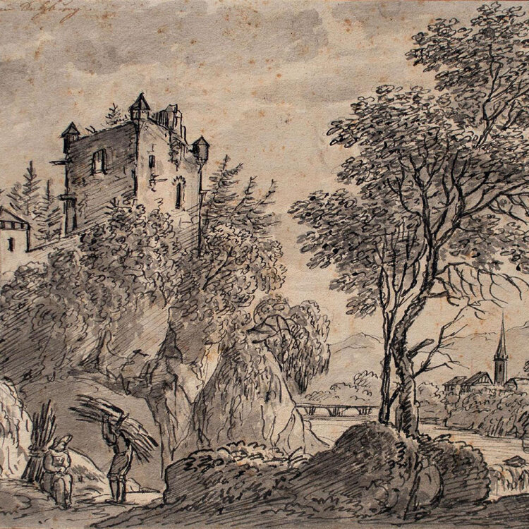 Louis Wallée - Salzburg - o.J. - Tusche