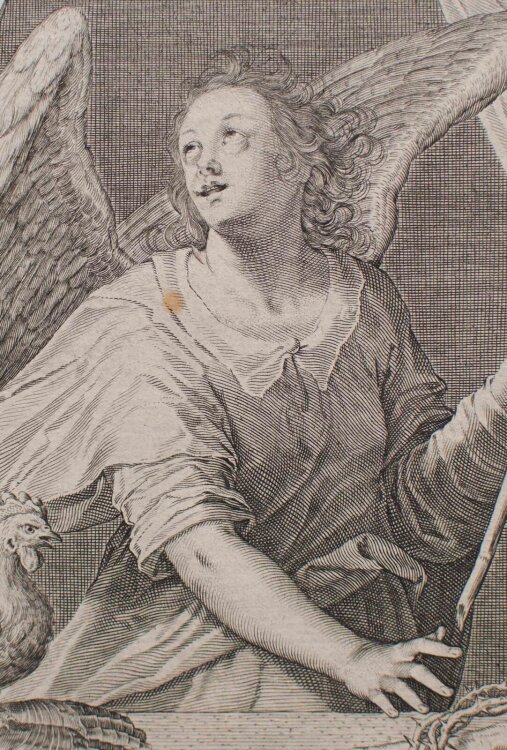 Egidius Sadeler - Engel mit Dornenkrone. Theatrum Passionis Christi - o.J. - Kupferstich