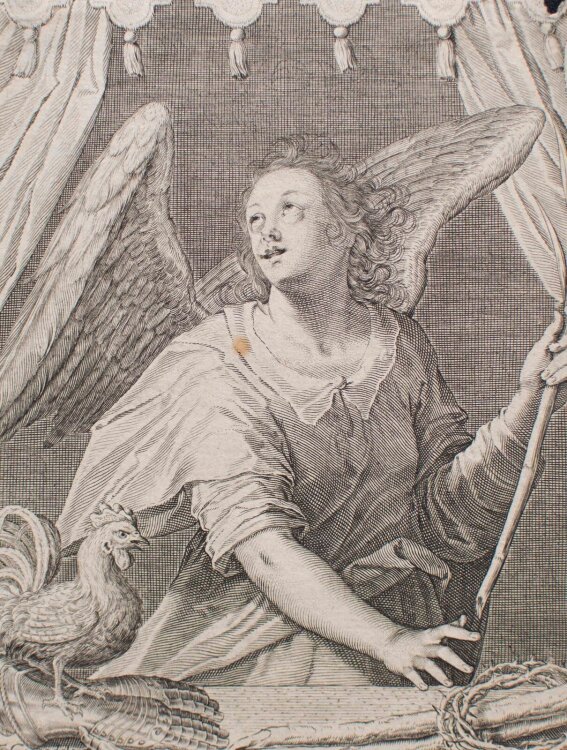 Egidius Sadeler - Engel mit Dornenkrone. Theatrum Passionis Christi - o.J. - Kupferstich
