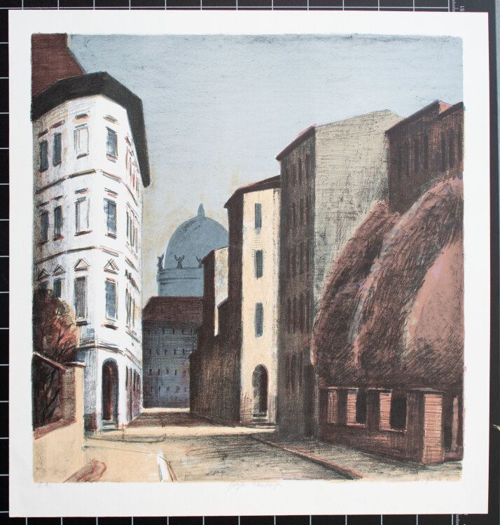 Manfred Pietsch - Große Hamburger - 1985 - Farboffsetlithografie