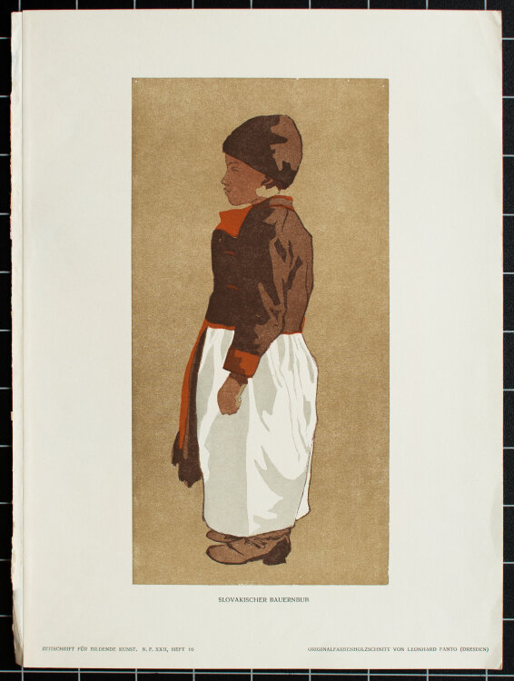Leonhard Fanto - Slovakischer Bauernbub - 1911 -...