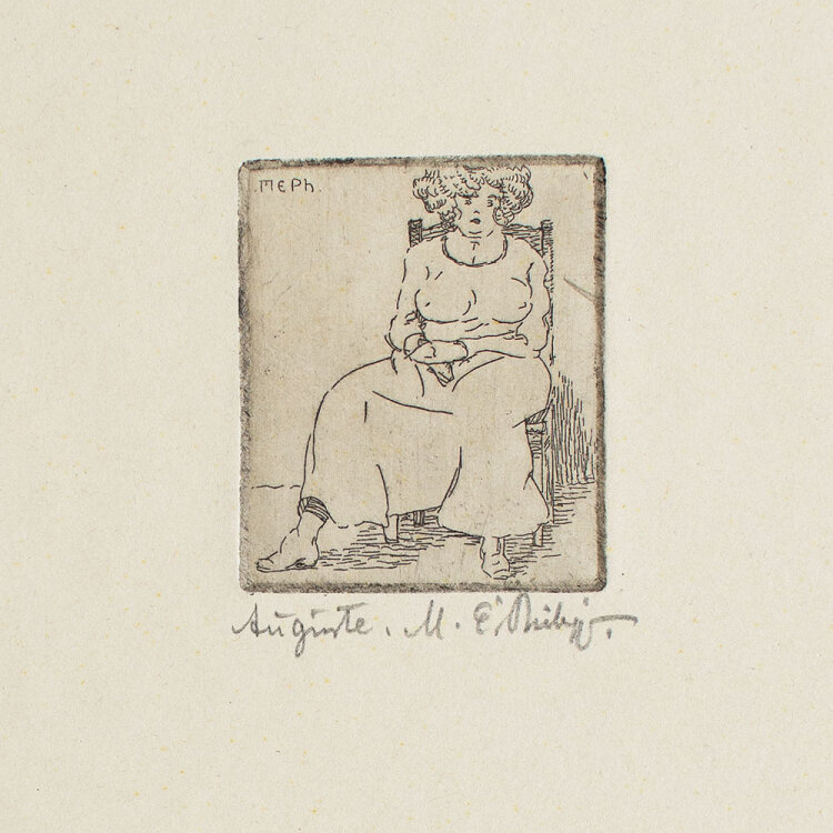 Martin Erich Philipp - Auguste - o.J. - Radierung