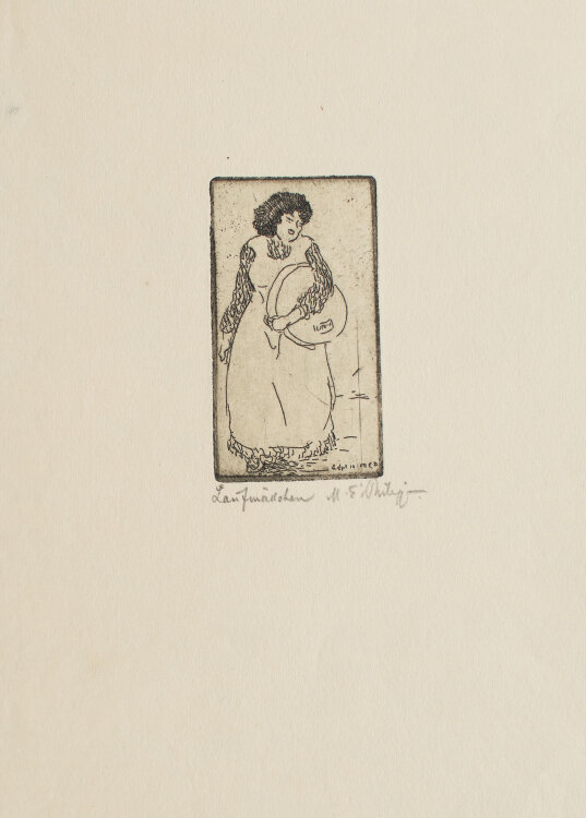 Martin Erich Philipp - Laufmädchen - 1910 - Radierung
