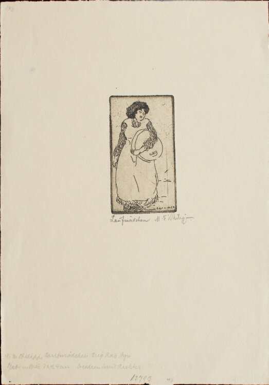 Martin Erich Philipp - Laufmädchen - 1910 - Radierung