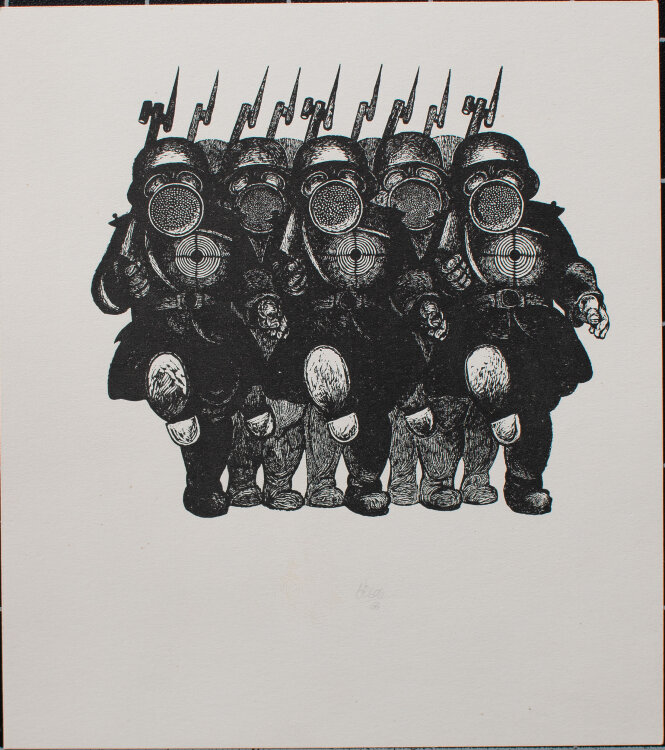 Karl-Georg Hirsch - ohne Titel - 1965 - Holzstich