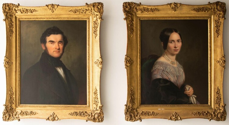 unbekannt - Doppelporträt Jordan und Maria Maurer - o.J. - Öl auf Leinwand
