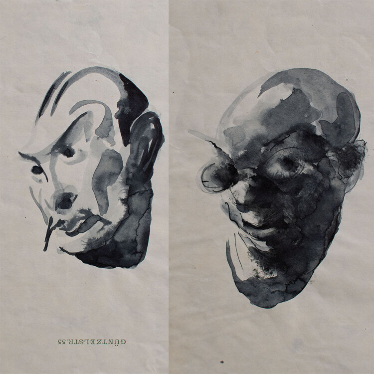 Otto A. Lehmann - Kopfstudien - o.J. - Tusche auf Papier