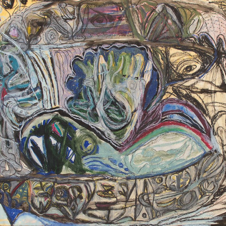 Erika Dobslaff - ohne Titel - 1977 - Mischtechnik auf Papier