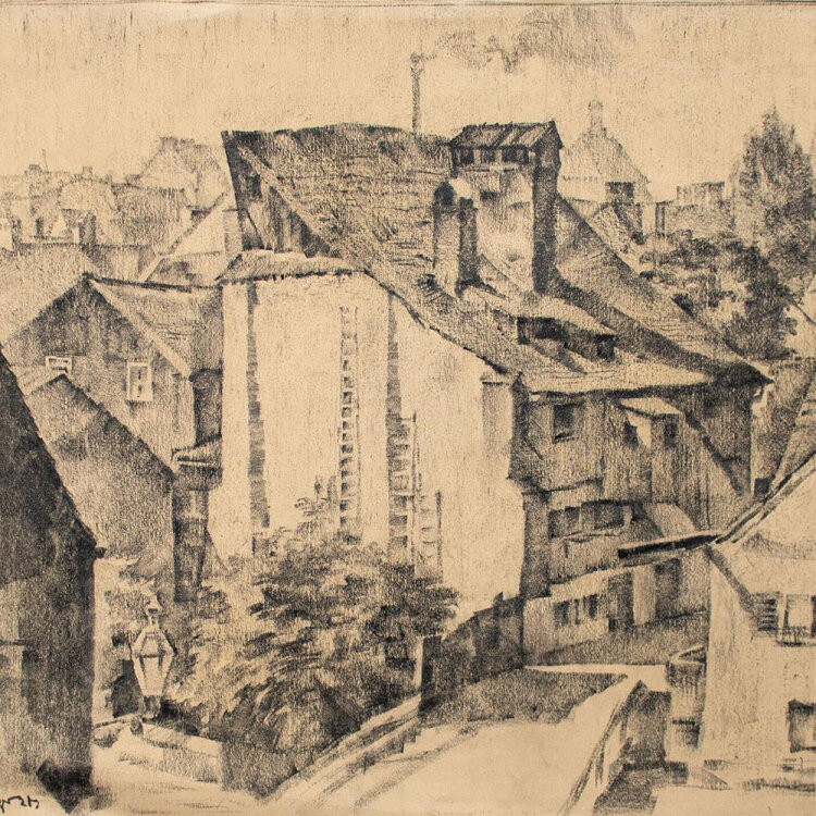 Krüger - Stadtansicht - o.J. - Bleistift