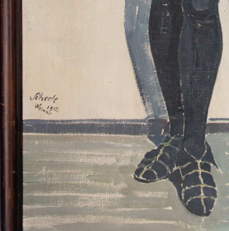 Hugo Scheele - Selbstbildnis als Hamlet? - 1912 - Öl auf Leinwand