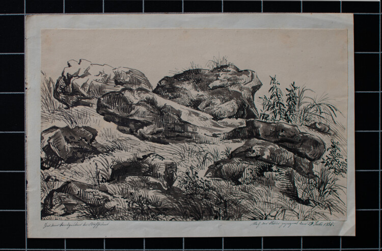 Unbekannt - Sandgruben bei Wählheiden - 1856 - Tusche, Tinte