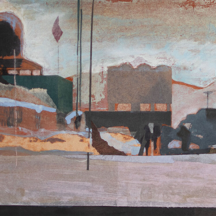 Christiane Wachter - Station II - 2008 - Collage, Mischtechnik auf Karton