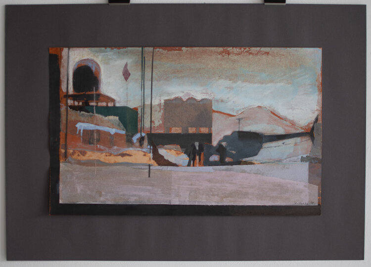 Christiane Wachter - Station II - 2008 - Collage, Mischtechnik auf Karton