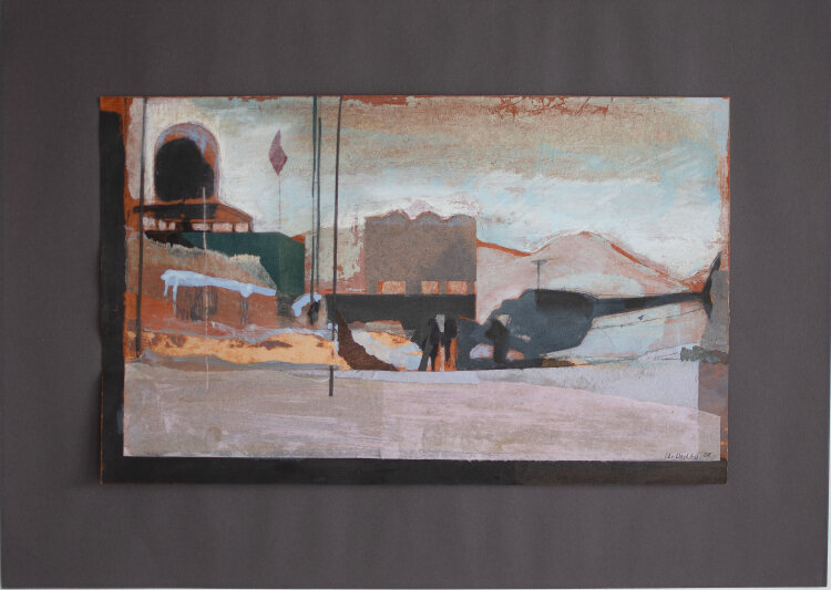 Christiane Wachter - Station II - 2008 - Collage, Mischtechnik auf Karton