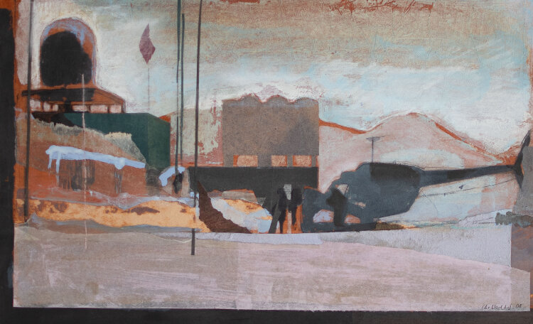 Christiane Wachter - Station II - 2008 - Collage, Mischtechnik auf Karton