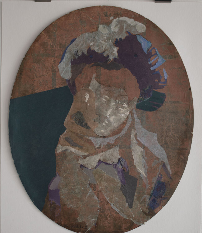Christiane Wachter - Elke - 2022 - Collage auf Pappe