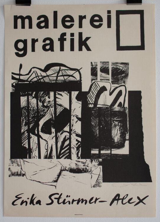 Erika Stürmer-Alex - Ausstellungsplakat. Malerei...