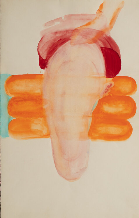 Karlheinz Schäfer - Abstrakte Volumina - 1969 - Aquarell auf leichtem Karton