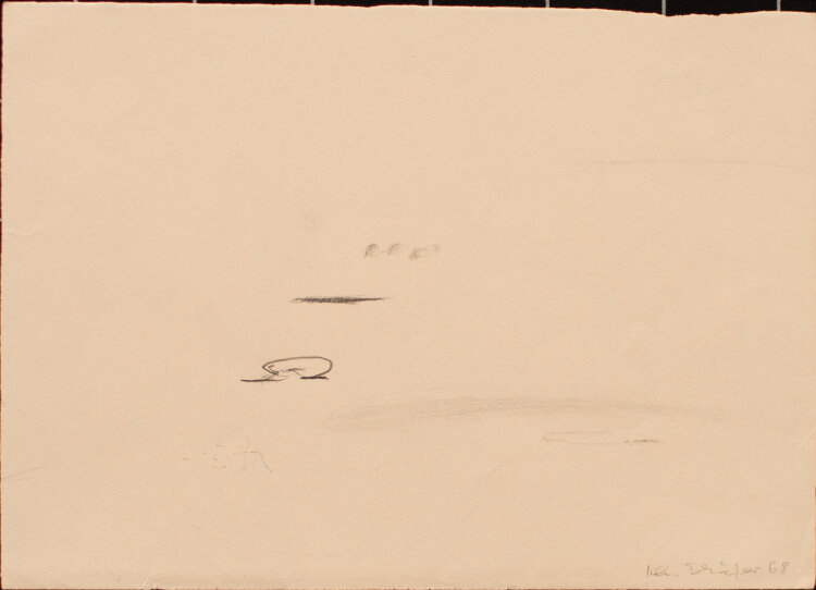 Karlheinz Schäfer - Abstrahierte Landschaft - 1968 - Graphitstift