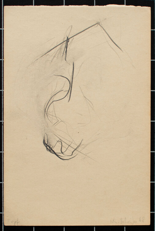 Karlheinz Schäfer - Kopf - 1968 - Graphitstift
