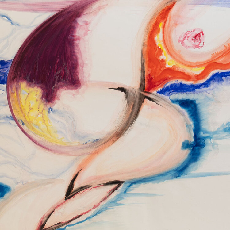 Karlheinz Schäfer - Boticellis Geburt der Venus (2) - 1980 - Acryl und Graphitstift