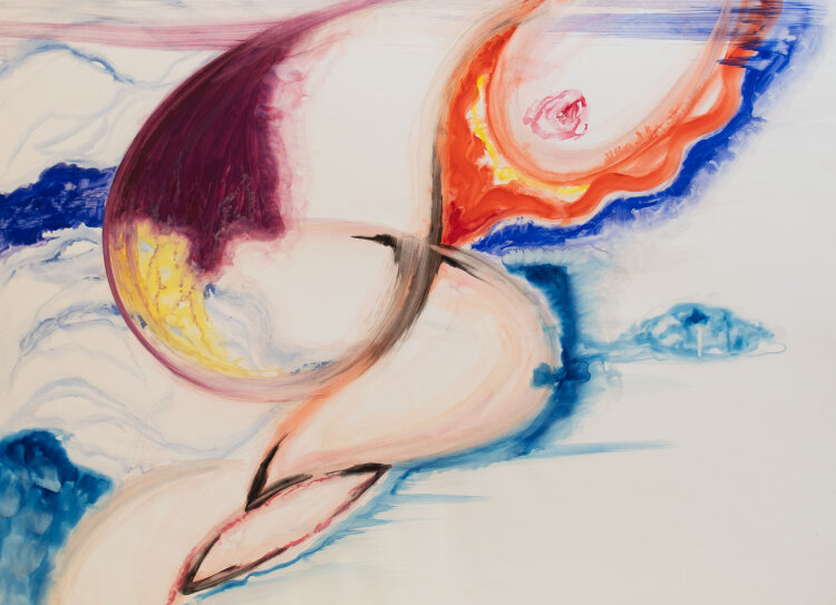 Karlheinz Schäfer - Boticellis Geburt der Venus (2) - 1980 - Acryl und Graphitstift
