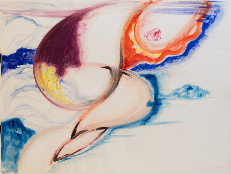 Karlheinz Schäfer - Boticellis Geburt der Venus (2) - 1980 - Acryl und Graphitstift