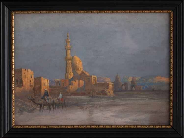 Hans Rudolf Schulze - Kalifengräber, Alexandria - o.J. - Gouache auf Karton