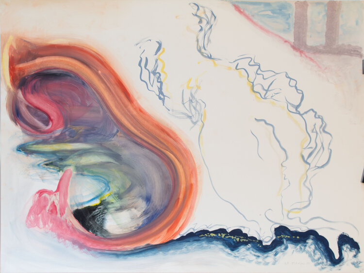 Karlheinz Schäfer - Boticellis Geburt der Venus (4) - 1980 - Acryl und Graphitstift