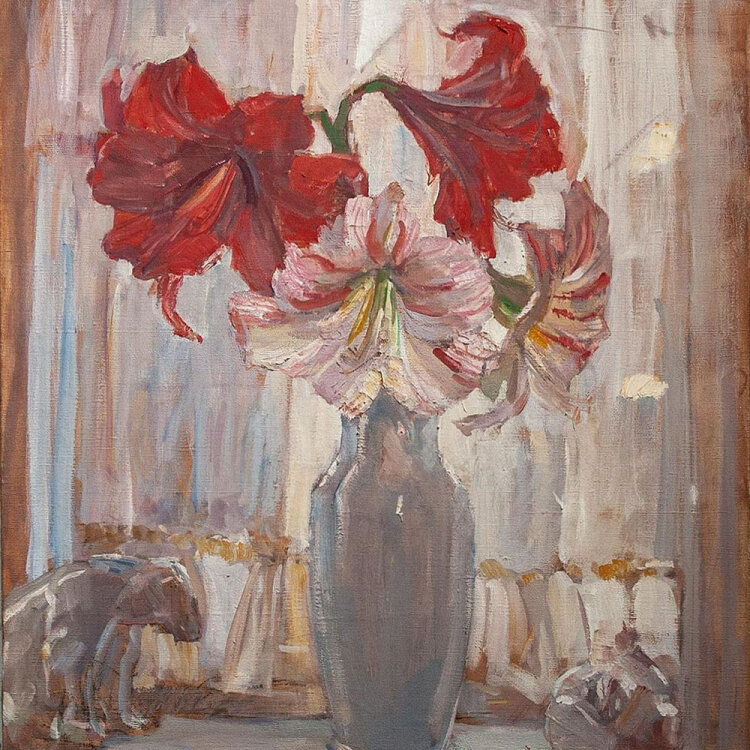 Rudolf Schulte im Hofe - Amaryllis - 1922 - Öl auf Leinwand