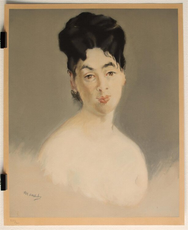 Èdouard Manet - Buste de femme nue - 1960 - Farblithografie