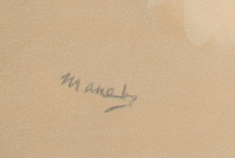 Èdouard Manet - Buste de femme nue - 1960 - Farblithografie