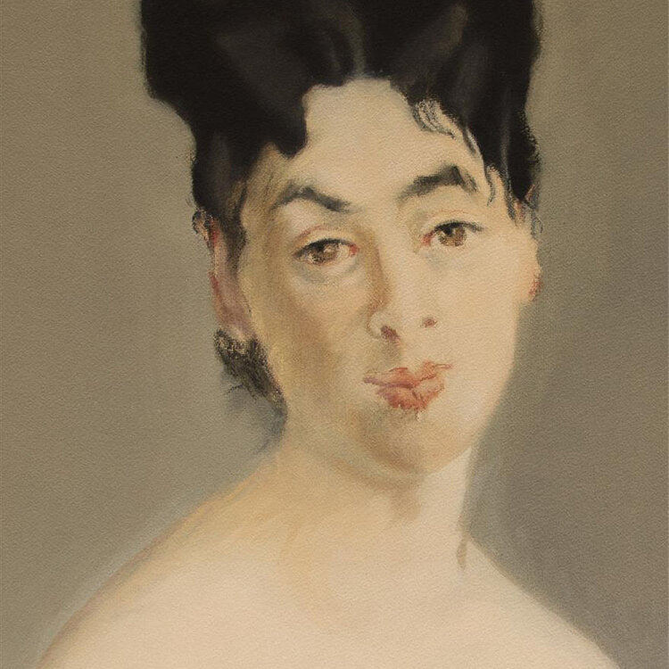 Èdouard Manet - Buste de femme nue - 1960 -...